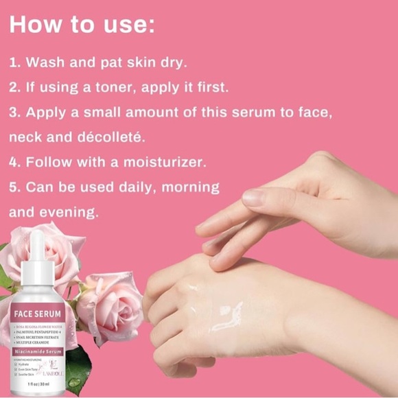 NWT Niacinamide Face Serum - Hydrating Moisturizer 3 Pack 30ml Each - Picture 9 of 11